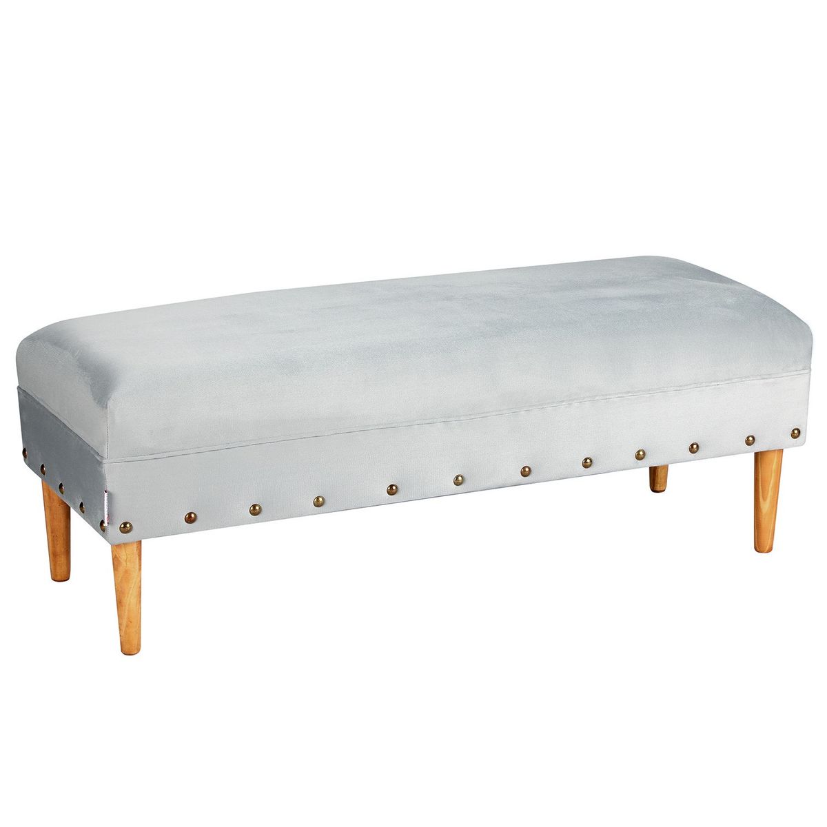 BODEVIR - Banqueta Provenza Tachas 2C Felpa 04 Gris.