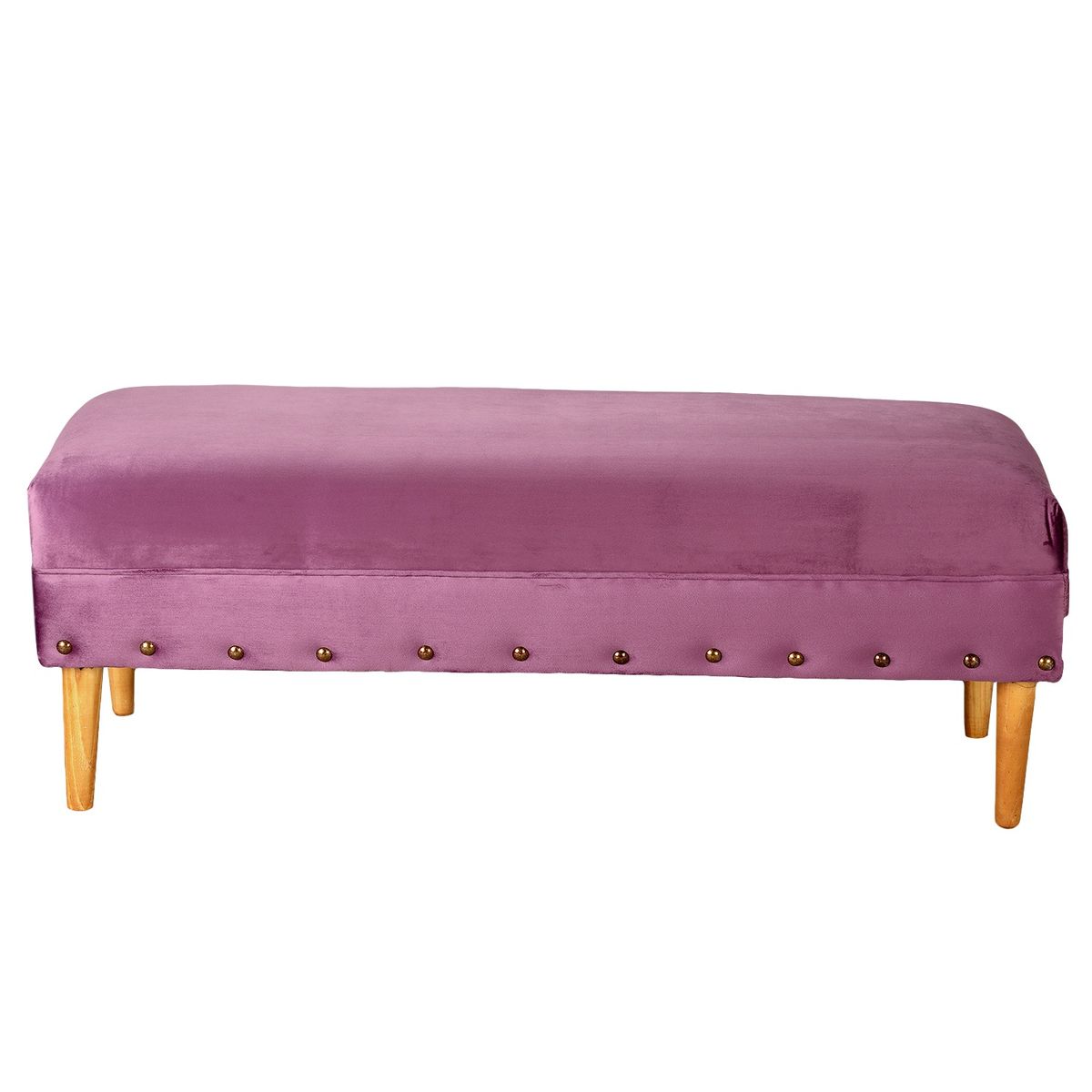BODEVIR - Banqueta Provenza Tachas 2C Felpa 04 Morado