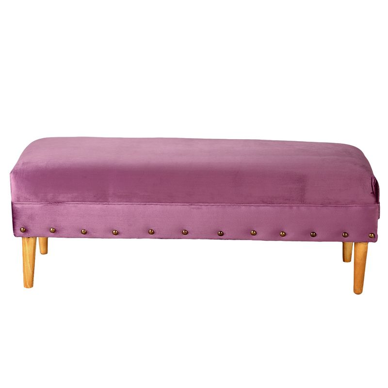 BODEVIR - Banqueta Provenza Tachas 2C Felpa 04 Morado