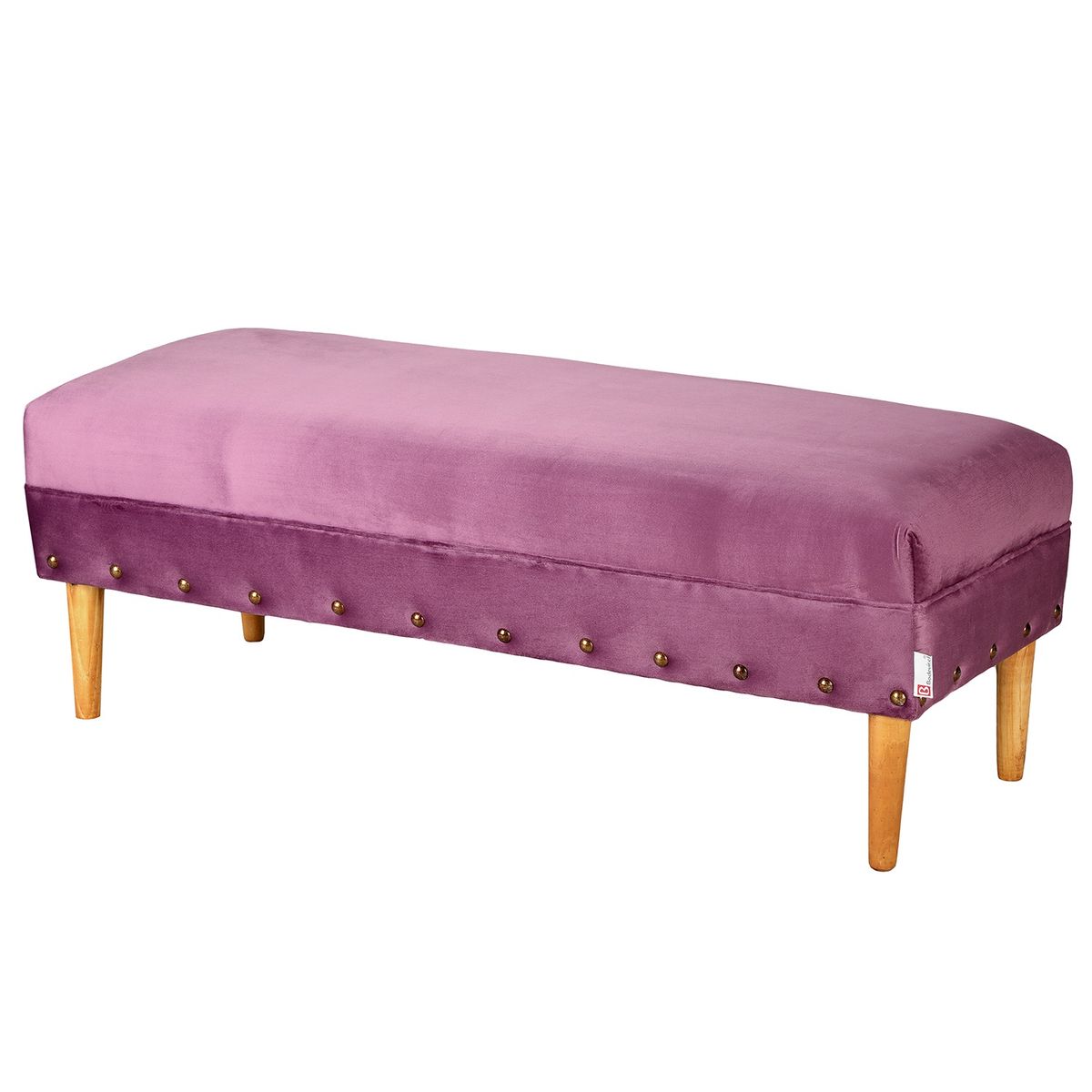 BODEVIR - Banqueta Provenza Tachas 2C Felpa 04 Morado