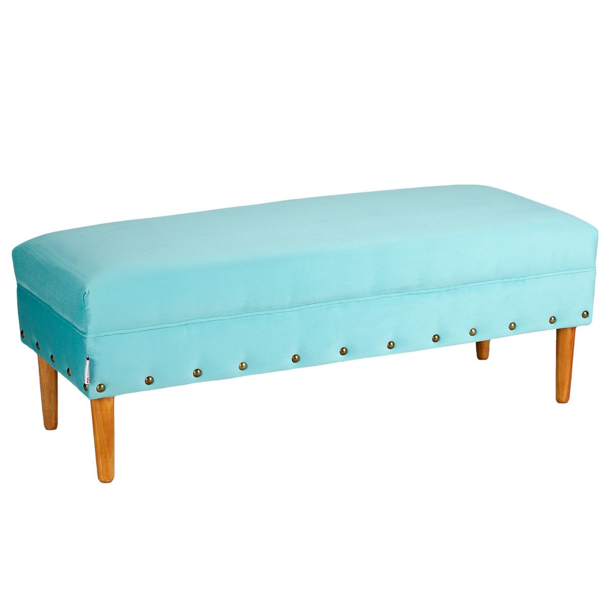 BODEVIR - Banqueta Provenza Tachas 2C Felpa 04 Turquesa