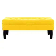 BODEVIR - Banqueta Wood 2C Felpa 00 Amarillo