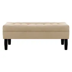 BODEVIR - Banqueta Wood 2C Felpa 00 Beige