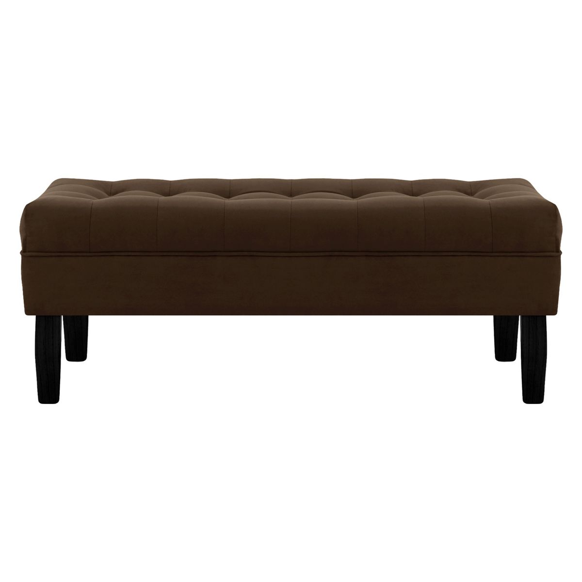 BODEVIR - Banqueta Wood 2C Felpa 00 Chocolate