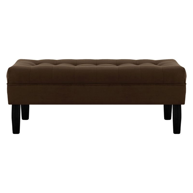 BODEVIR - Banqueta Wood 2C Felpa 00 Chocolate