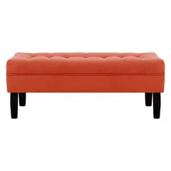 BODEVIR - Banqueta Wood 2C Felpa 00 Naranja