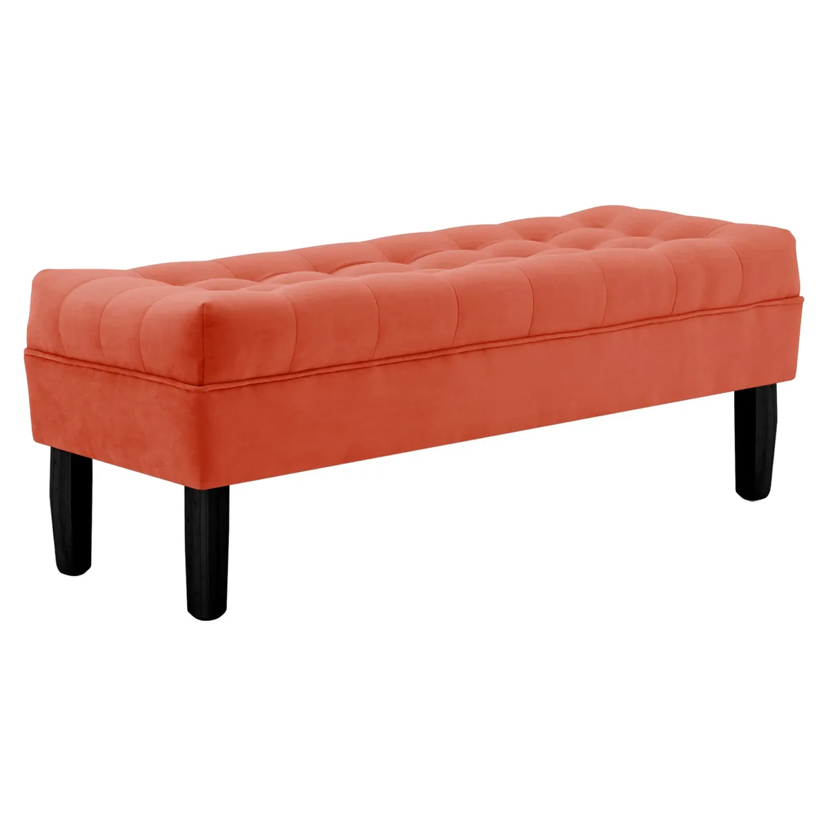 BODEVIR - Banqueta Wood 2C Felpa 00 Naranja