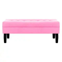 BODEVIR - Banqueta Wood 2C Felpa 00 Rosado