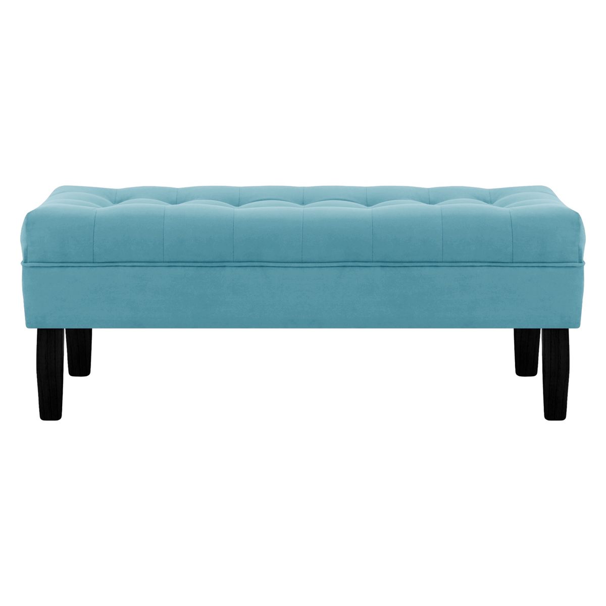 BODEVIR - Banqueta Wood 2C Felpa 00 Turquesa