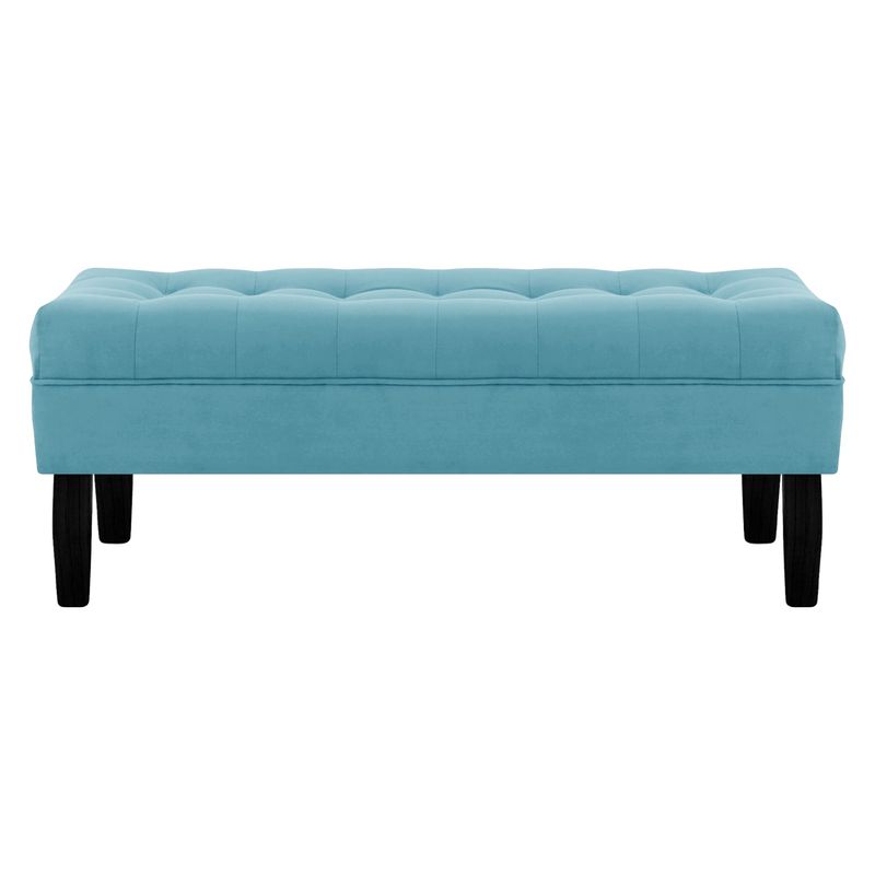 BODEVIR - Banqueta Wood 2C Felpa 00 Turquesa