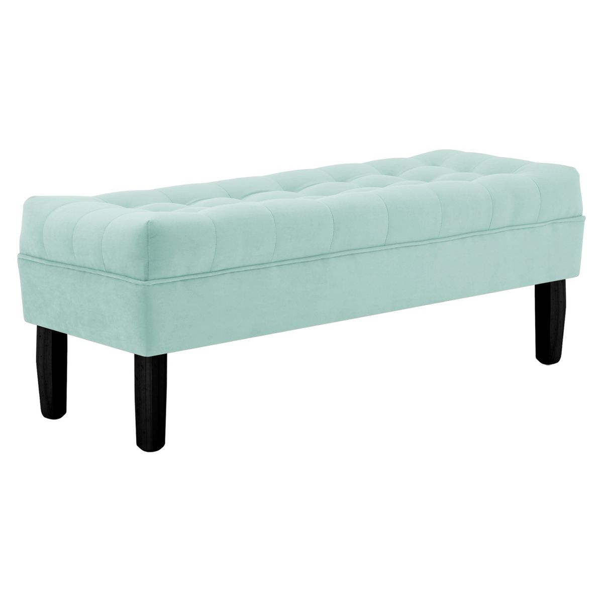 BODEVIR - Banqueta Wood 2C Felpa 00 Verde Agua