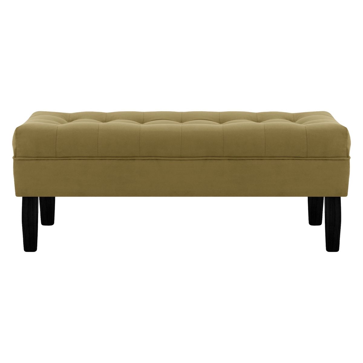 BODEVIR - Banqueta Wood 2C Felpa 00 Verde Musgo