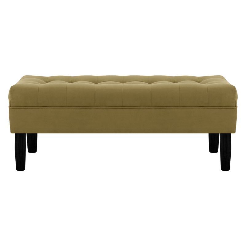 BODEVIR - Banqueta Wood 2C Felpa 00 Verde Musgo