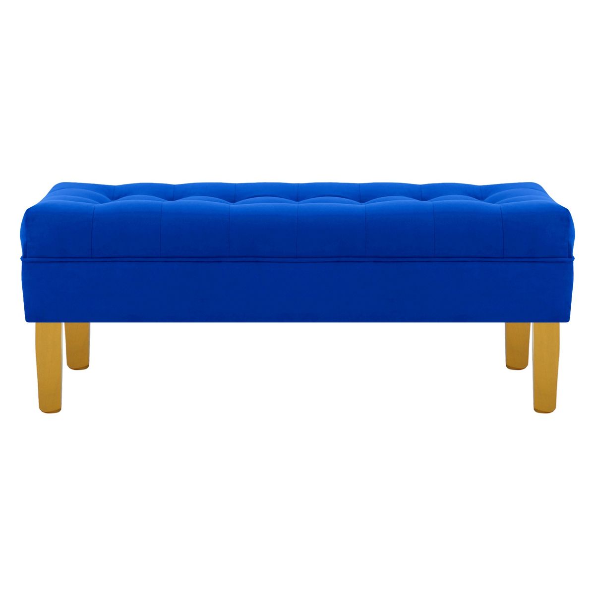 BODEVIR - Banqueta Wood 2C Felpa 01 Azul Rey