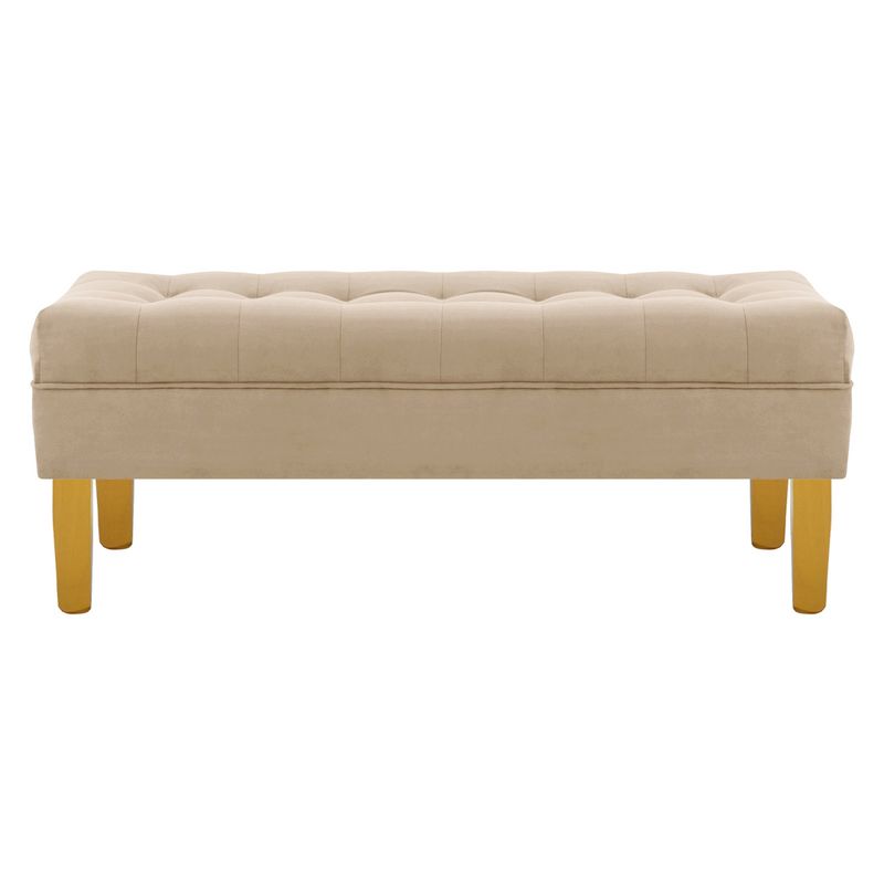 BODEVIR - Banqueta Wood 2C Felpa 01 Beige