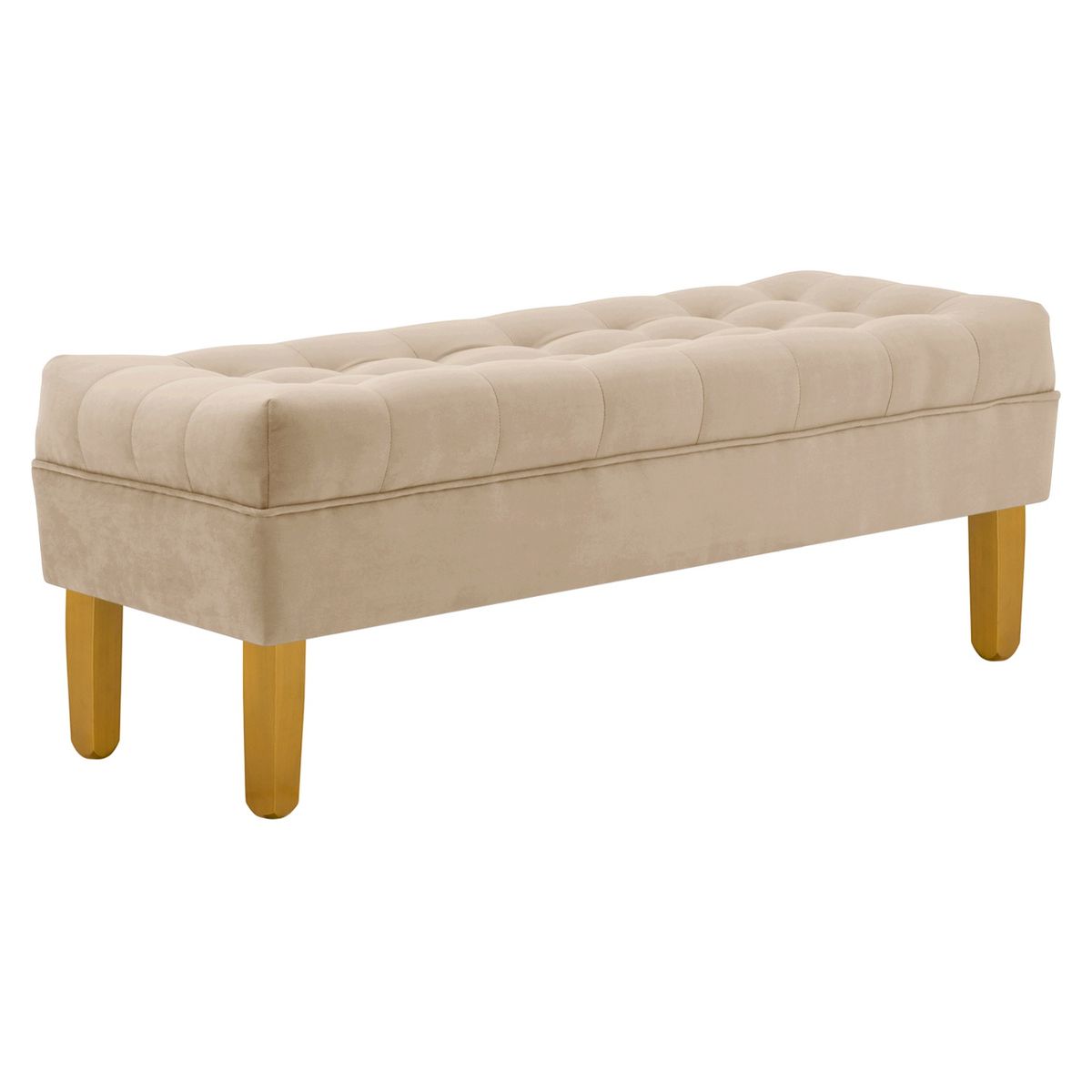 BODEVIR - Banqueta Wood 2C Felpa 01 Beige