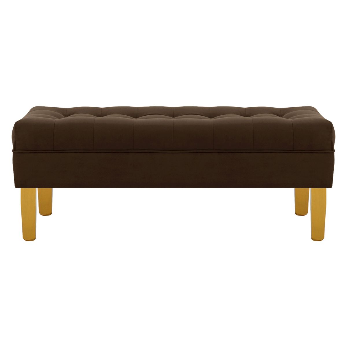 BODEVIR - Banqueta Wood 2C Felpa 01 Chocolate