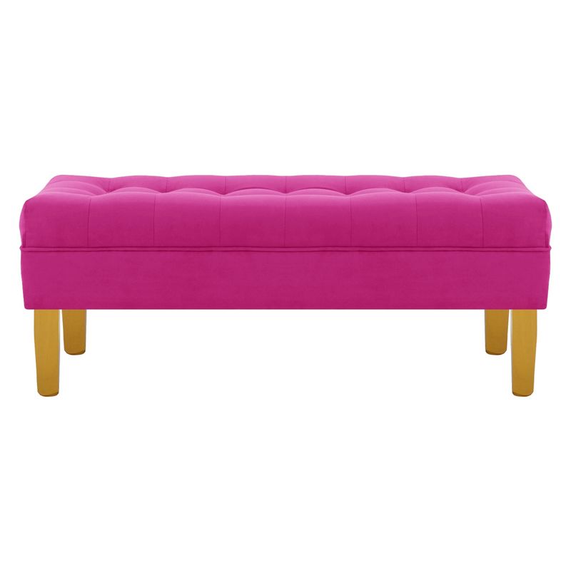 BODEVIR - Banqueta Wood 2C Felpa 01 Fucsia