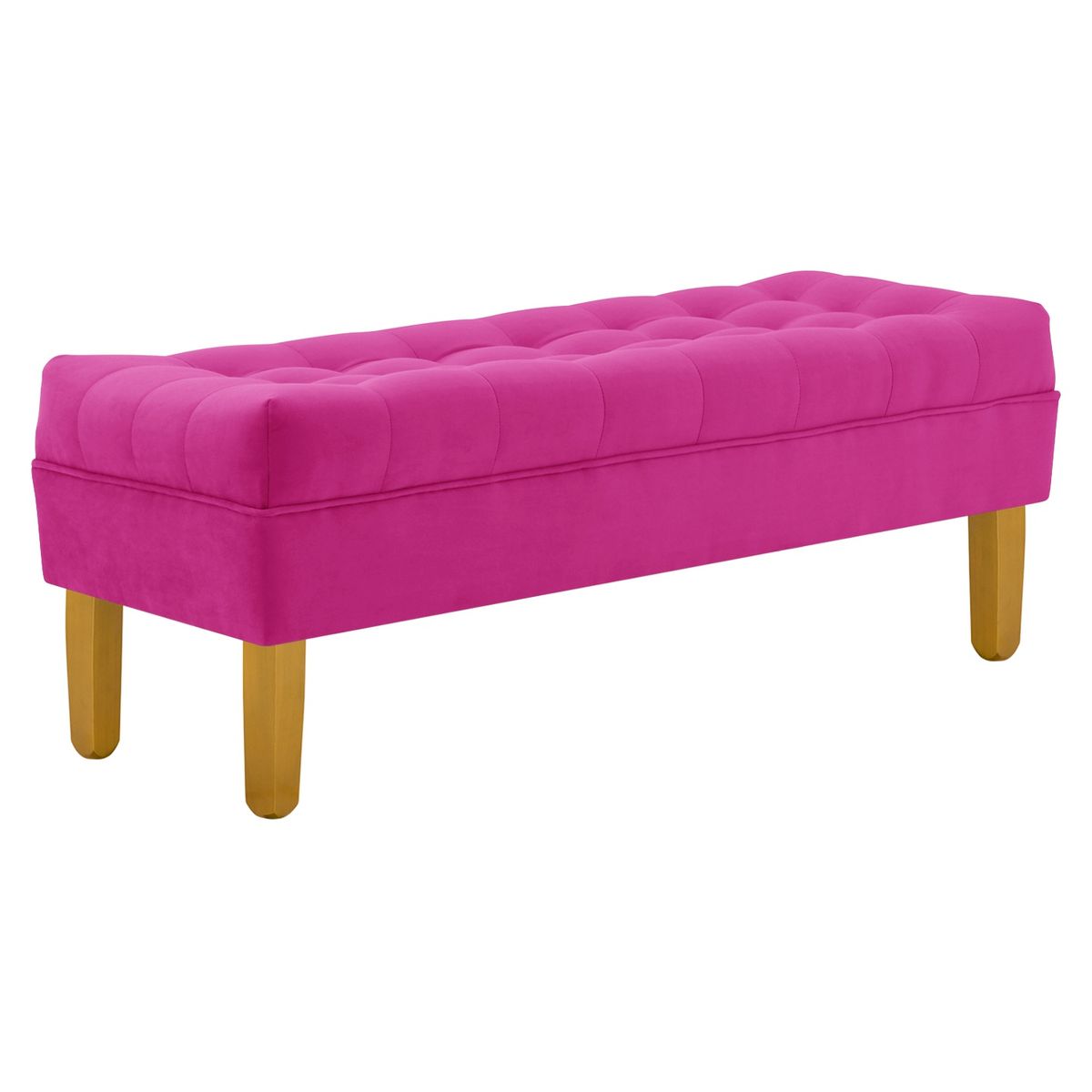 BODEVIR - Banqueta Wood 2C Felpa 01 Fucsia.