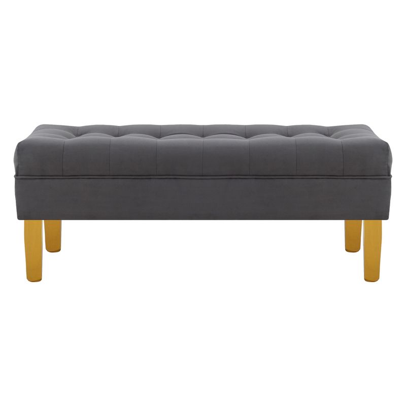 BODEVIR - Banqueta Wood 2C Felpa 01 Gris