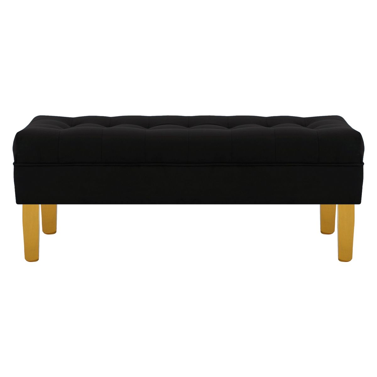 BODEVIR - Banqueta Wood 2C Felpa 01 Negro