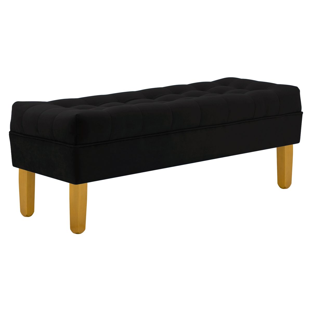 BODEVIR - Banqueta Wood 2C Felpa 01 Negro