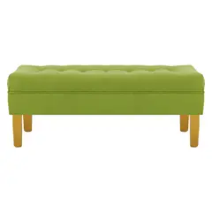BODEVIR - Banqueta Wood 2C Felpa 01 Pistacho
