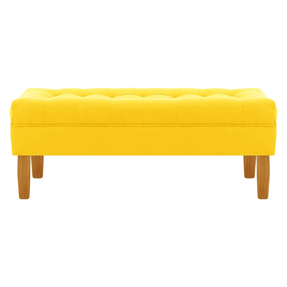 BODEVIR - Banqueta Wood 2C Felpa 04 Amarillo