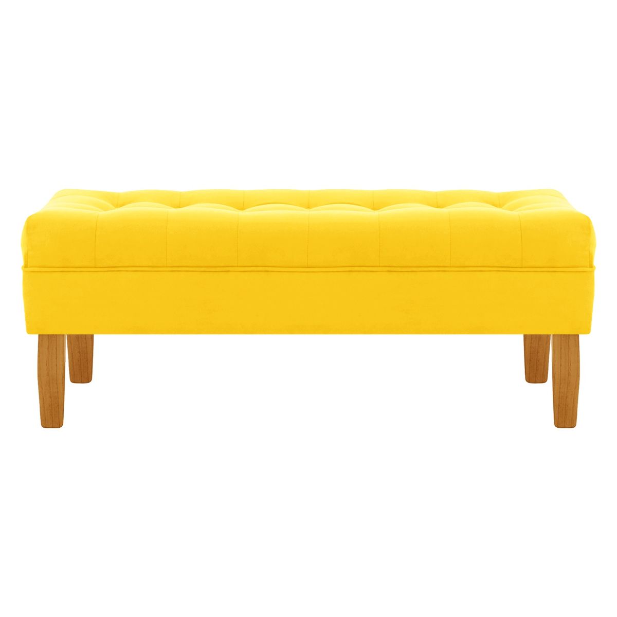 BODEVIR - Banqueta Wood 2C Felpa 04 Amarillo