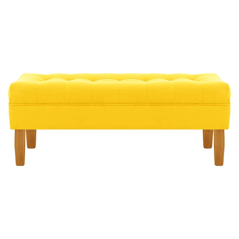 BODEVIR - Banqueta Wood 2C Felpa 04 Amarillo