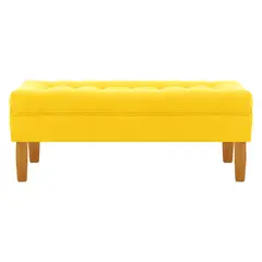 BODEVIR - Banqueta Wood 2C Felpa 04 Amarillo
