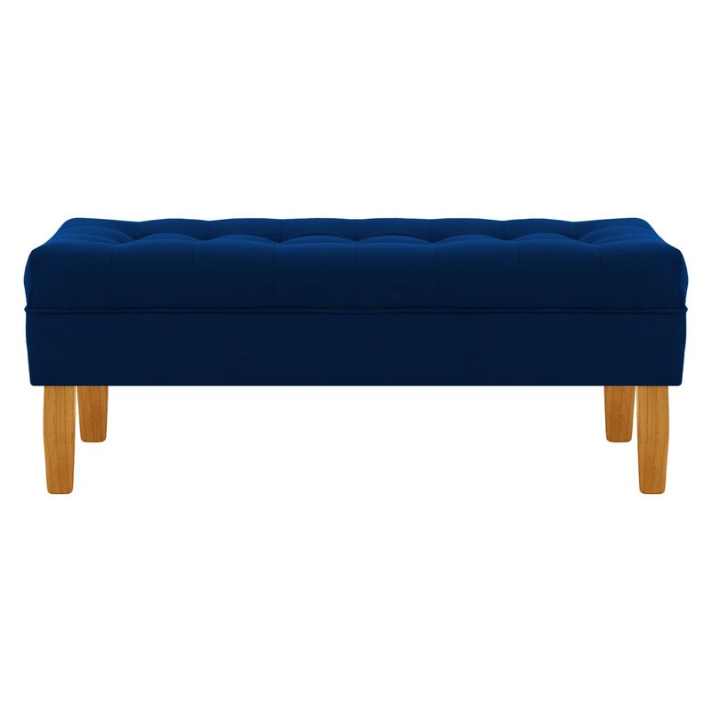 BODEVIR - Banqueta Wood 2C Felpa 04 Azul Marino