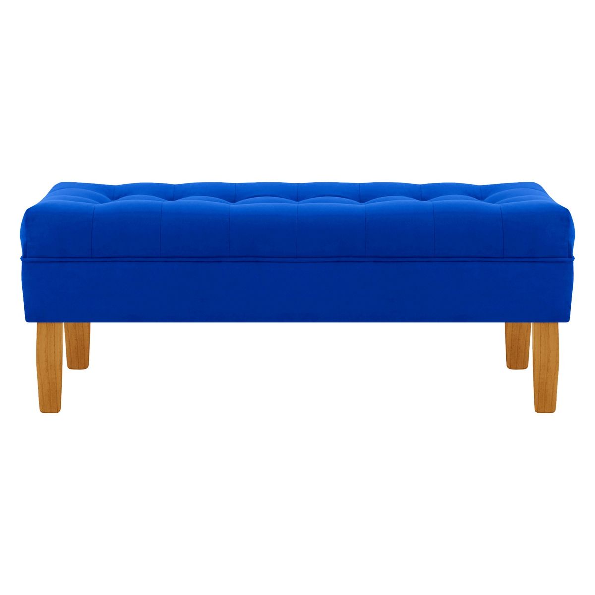 BODEVIR - Banqueta Wood 2C Felpa 04 Azul Rey