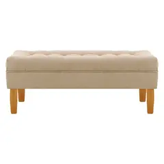 BODEVIR - Banqueta Wood 2C Felpa 04 Beige