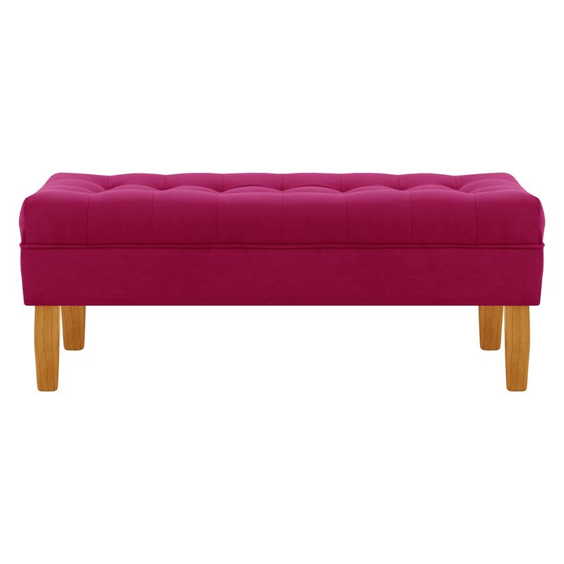 BODEVIR - Banqueta Wood 2C Felpa 04 Burdeo
