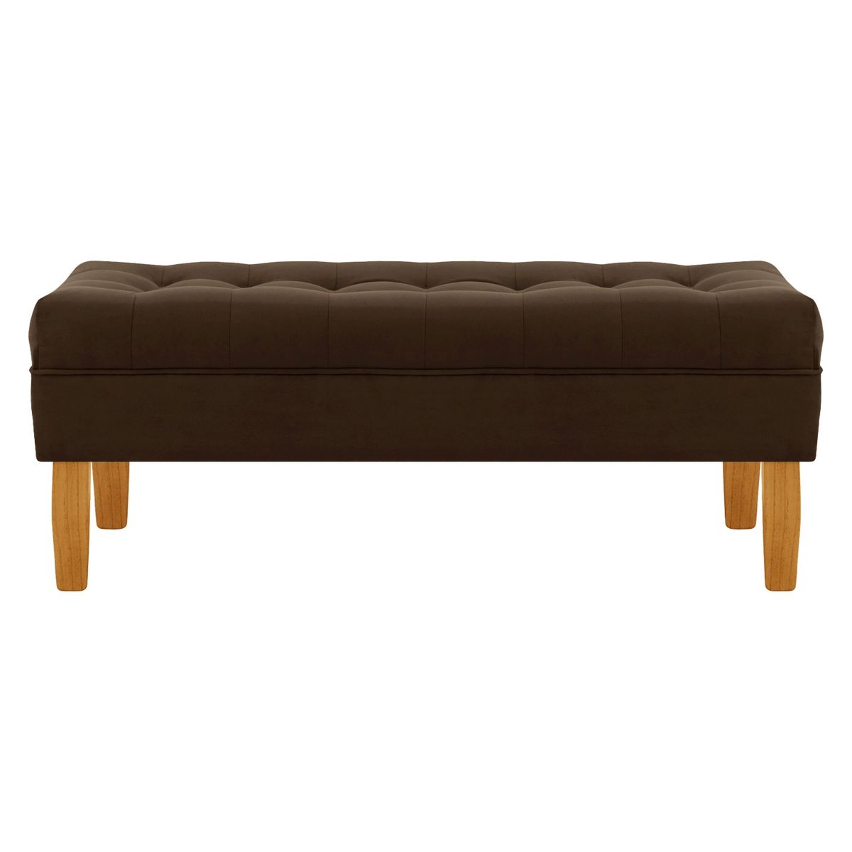 BODEVIR - Banqueta Wood 2C Felpa 04 Chocolate
