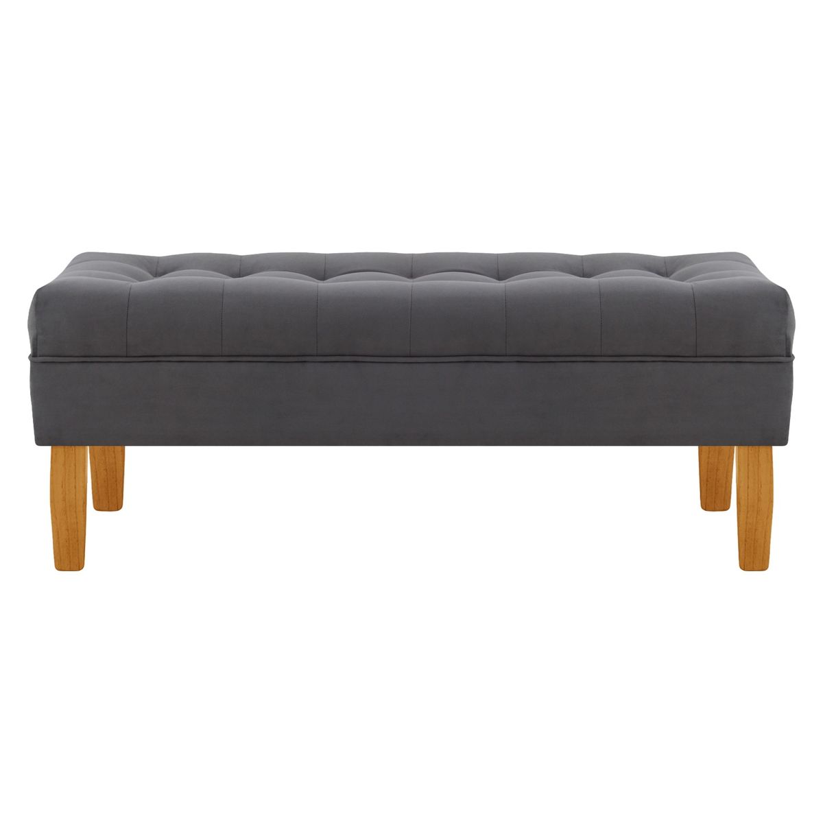 BODEVIR - Banqueta Wood 2C Felpa 04 Gris