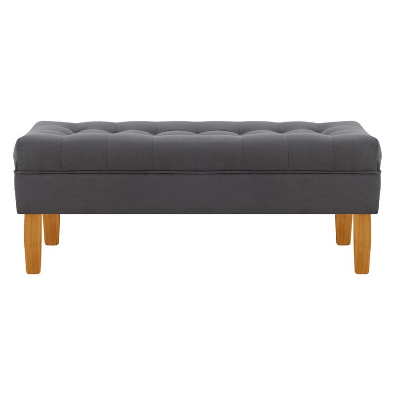 BODEVIR - Banqueta Wood 2C Felpa 04 Gris