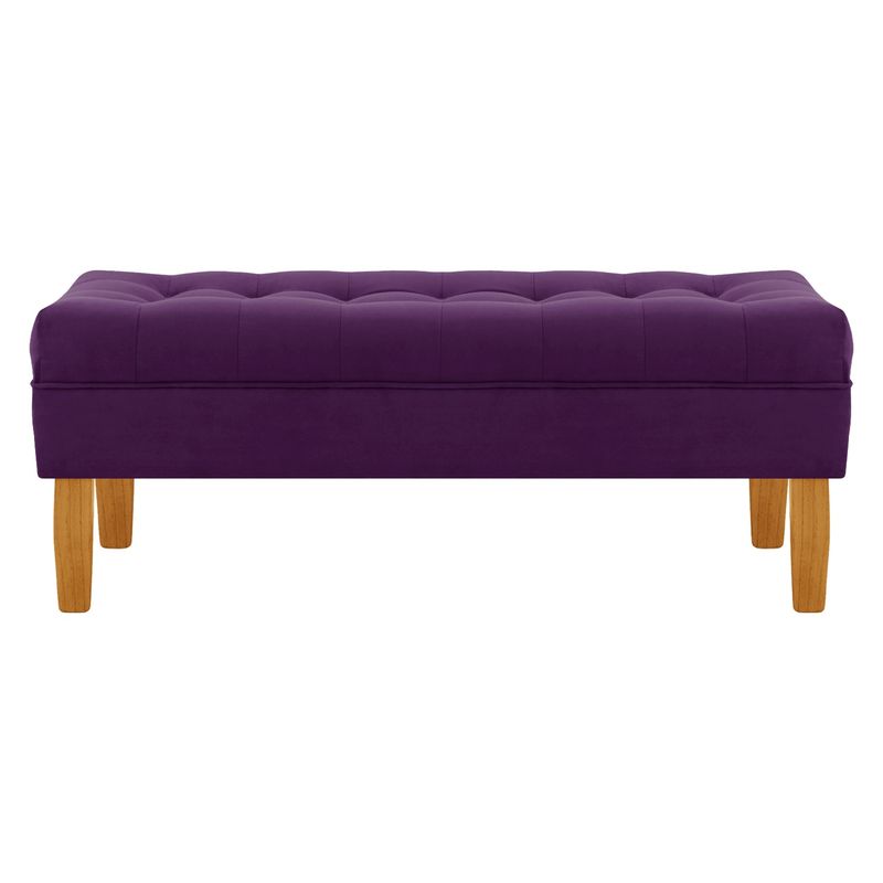 BODEVIR - Banqueta Wood 2C Felpa 04 Morado