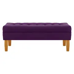 BODEVIR - Banqueta Wood 2C Felpa 04 Morado