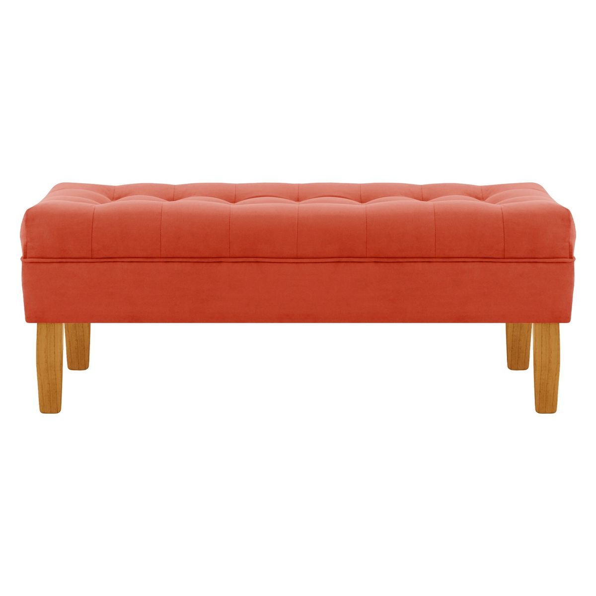 BODEVIR - Banqueta Wood 2C Felpa 04 Naranja