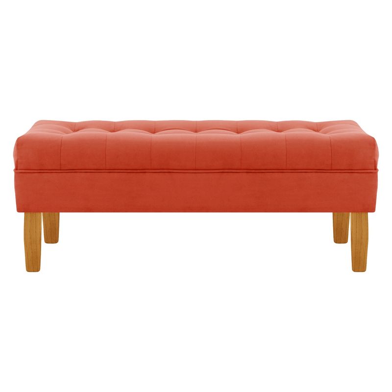 BODEVIR - Banqueta Wood 2C Felpa 04 Naranja