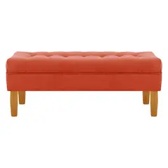 BODEVIR - Banqueta Wood 2C Felpa 04 Naranja