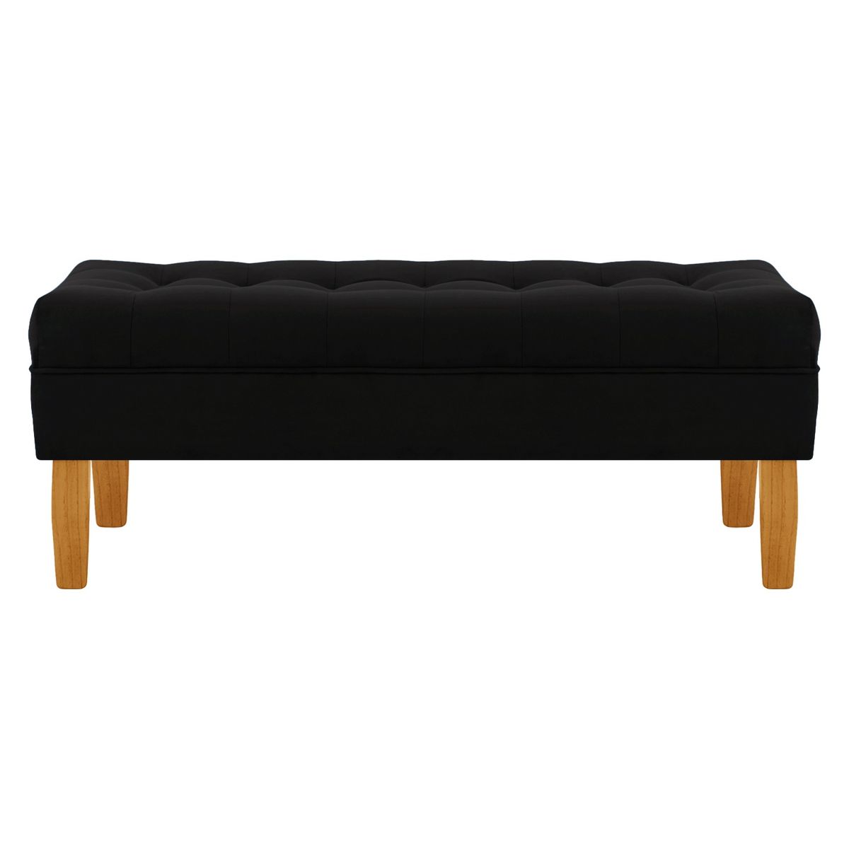 BODEVIR - Banqueta Wood 2C Felpa 04 Negro