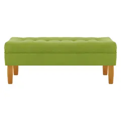 BODEVIR - Banqueta Wood 2C Felpa 04 Pistacho