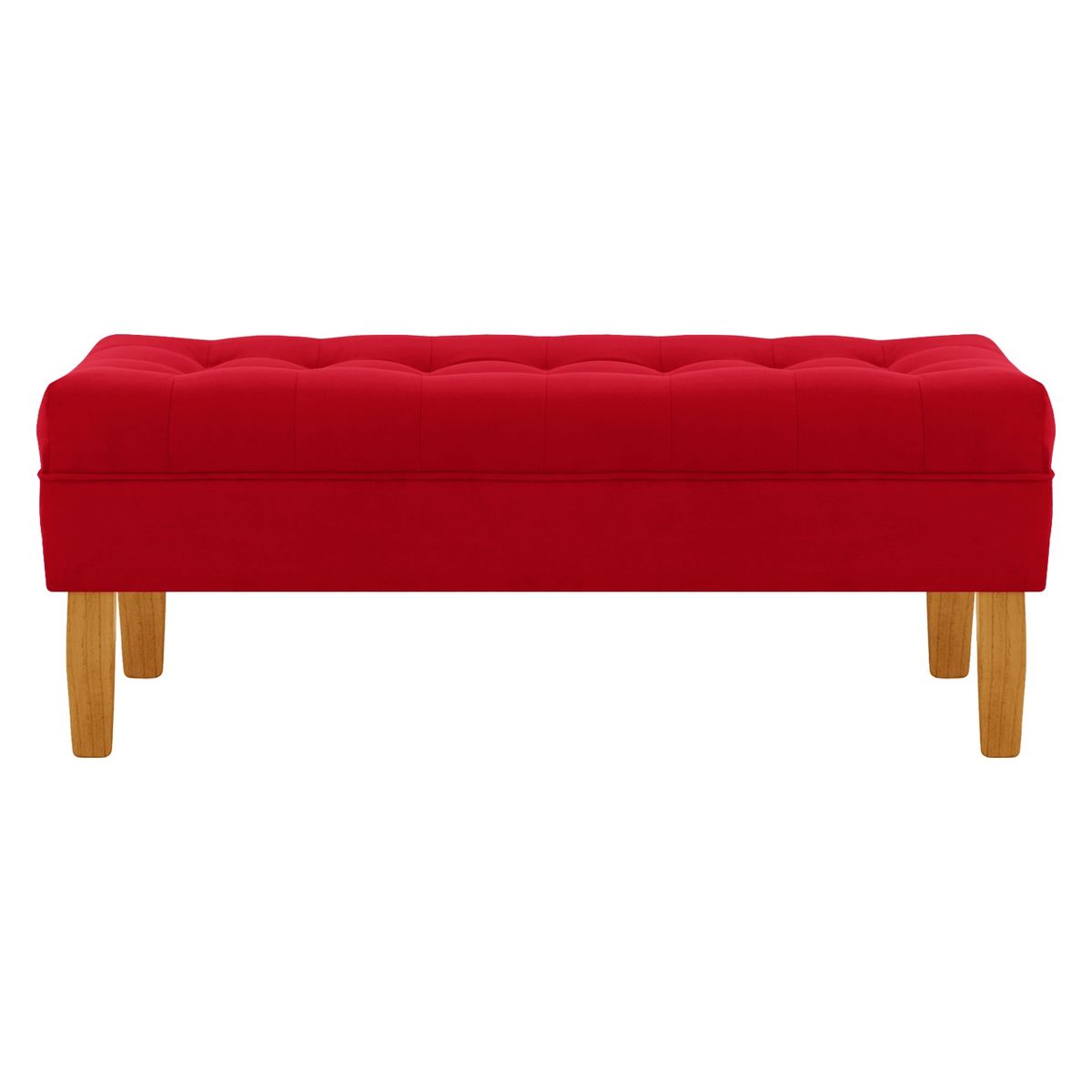 BODEVIR - Banqueta Wood 2C Felpa 04 Rojo