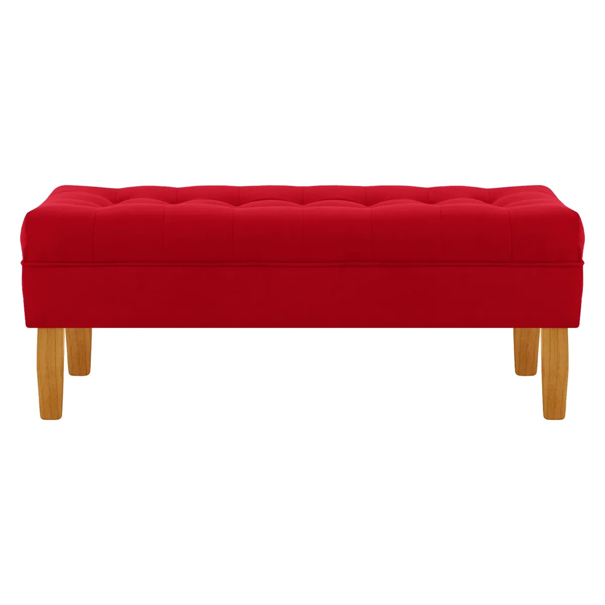 BODEVIR - Banqueta Wood 2C Felpa 04 Rojo