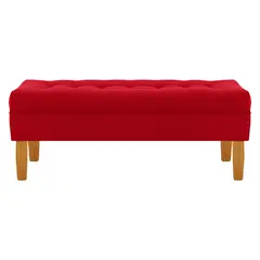 BODEVIR - Banqueta Wood 2C Felpa 04 Rojo