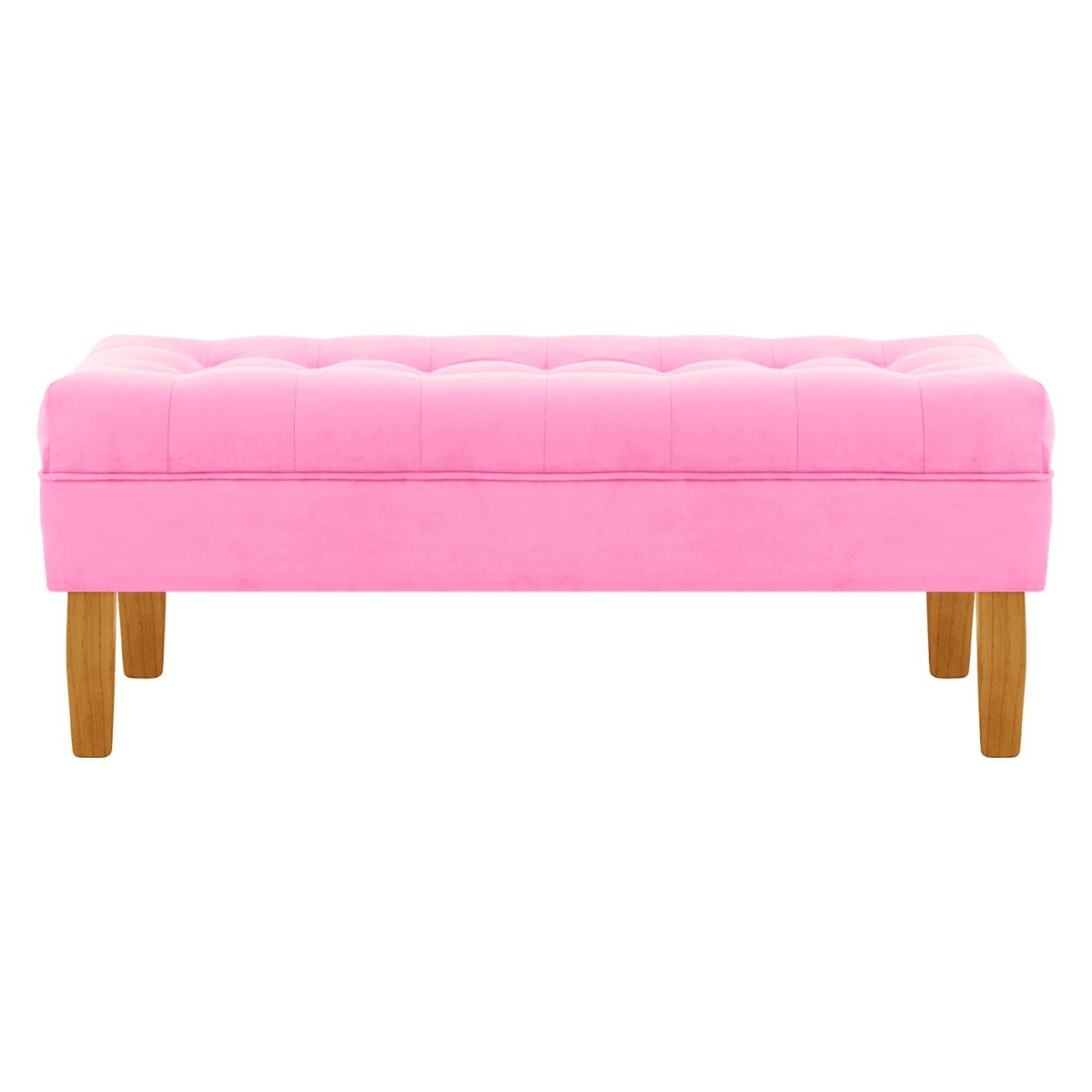 BODEVIR - Banqueta Wood 2C Felpa 04 Rosado