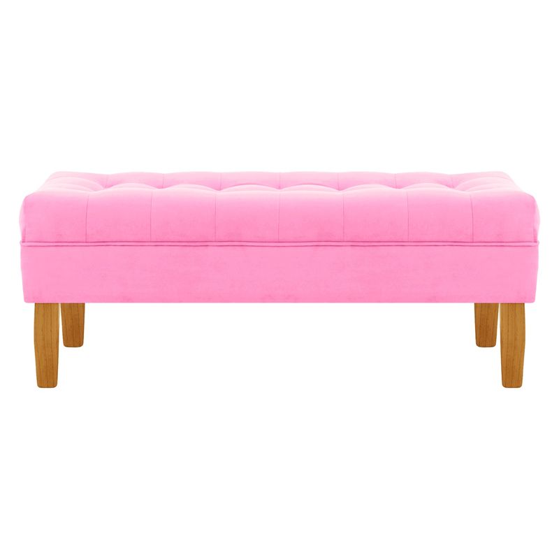 BODEVIR - Banqueta Wood 2C Felpa 04 Rosado